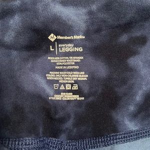 Women's 7/8 Legging Members Mark Large blue tie-dye